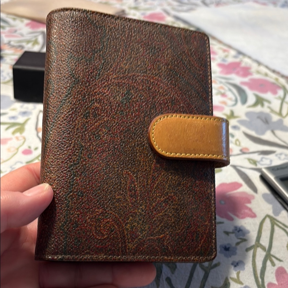 Etro Multicolor Textured Wallet